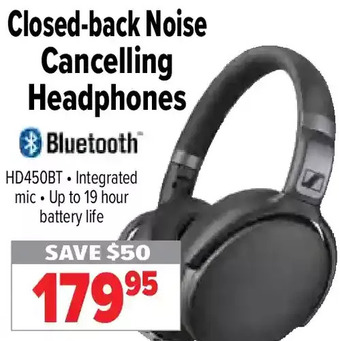 2001 Audio Video Closed-back noise cancelling headphones offer