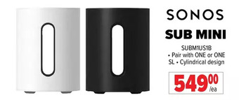 2001 Audio Video Sonos sub mini offer