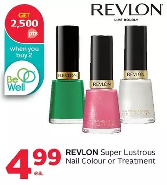 Rexall Revlon super lustrous nail colour or treatment offer