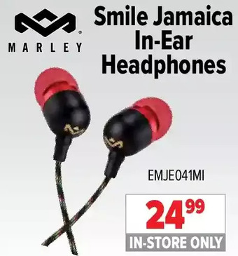 2001 Audio Video Marley smile jamaica in-ear headphones offer