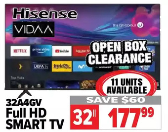 2001 Audio Video Hisense 32 full hd smart tv offer