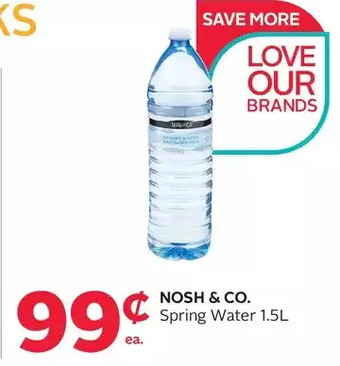 Rexall Nosh & co. spring water offer