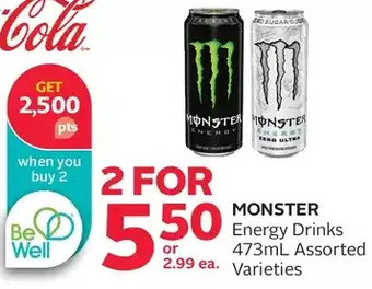 Rexall Monster energy drinks offer