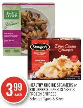 Shoppers Drug Mart Healthy choice steamers or stouffer's diner classics frozen entrees offer