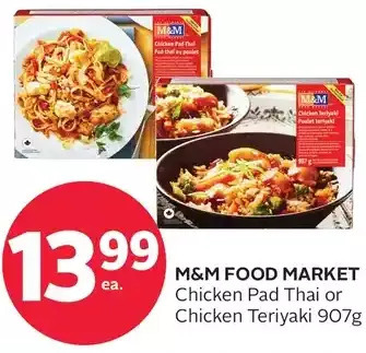 Rexall M&m food market chicken pad thai or chicken teriyaki offer