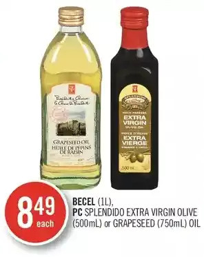 Shoppers Drug Mart Becel, pc splendido extra virgin olive or grapeseed oil offer