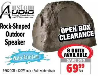 2001 Audio Video Rock-shaped outdoor speaker offer