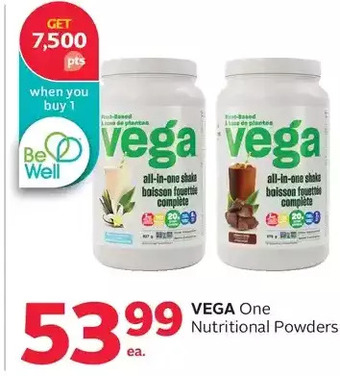 Rexall Vega one nutritional powders offer
