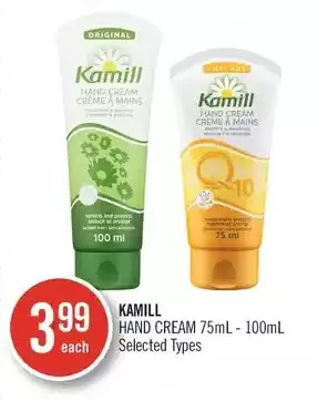 Shoppers Drug Mart Kamill hand cream offer