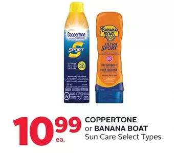 Rexall Coppertone or banana boat sun care offer
