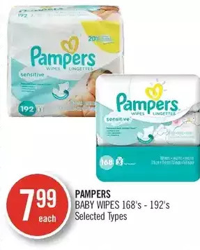 Shoppers Drug Mart Pampers baby wipes offer