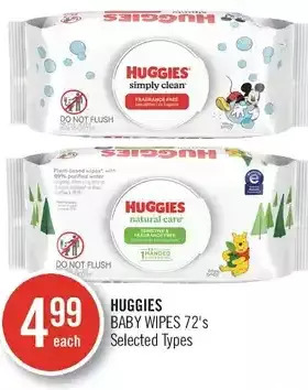 Shoppers Drug Mart Huggies baby wipes offer