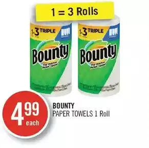 Shoppers Drug Mart Bounty paper towels offer