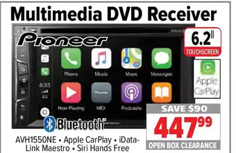 2001 Audio Video Pioneer multimedia dvd receiver offer