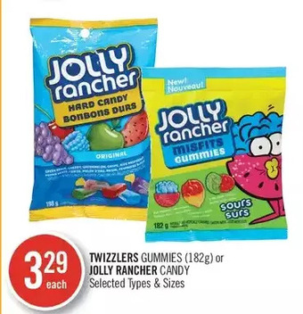 Shoppers Drug Mart Twizzlers gummies or jolly rancher candy offer