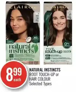 Shoppers Drug Mart Natural instincts root touch-up or hair colour offer