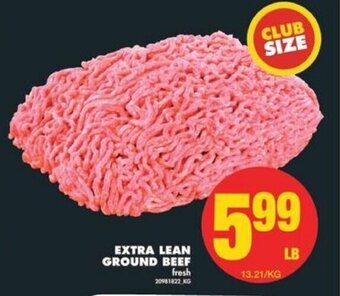 No Frills Extra lean ground beef lb offer