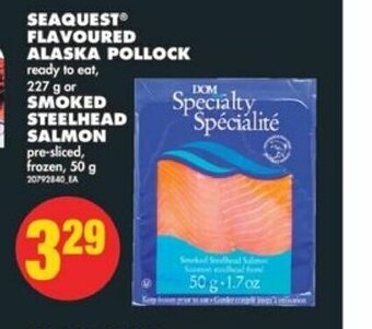 No Frills Seaquest flavoured alaska pollock 227g offer