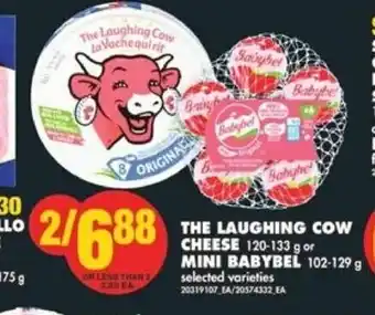 No Frills The laughing cow cheese 120-133g offer