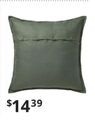 IKEA Aina cushion cvr 65x65 grey-green offer