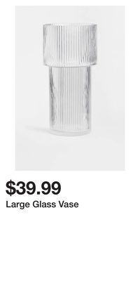 H&M Large glass vase offer