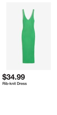 H&M Rib-knit dress offer