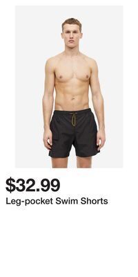 H&M Leg-pocket swim shorts offer