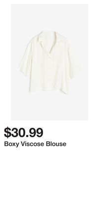 H&M Boxy viscose blouse offer