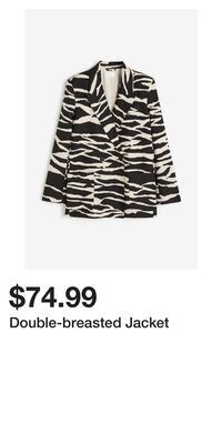 H&M Double-breasted jacket offer