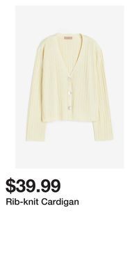 H&M Rib-knit cardigan offer