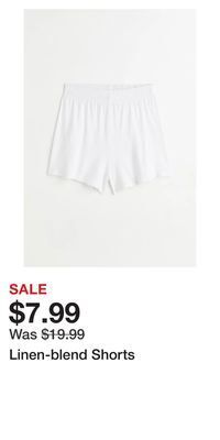 H&M Linen-blend shorts offer