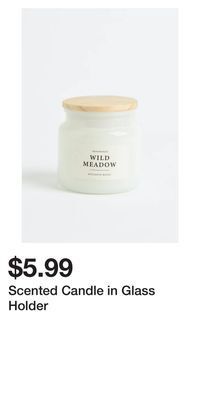 H&M Scented candle in glass holder offer
