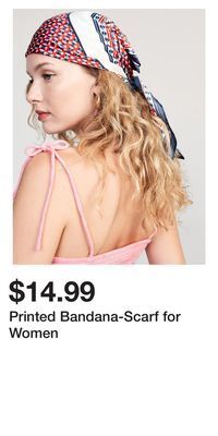 Old Navy Printed bandana-scarf for women offer