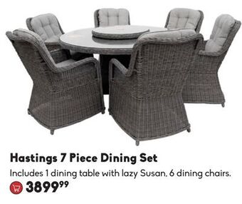 Sheridan Nurseries Hastings 7 piece dining set offer