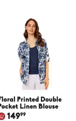 Sheridan Nurseries Floral printed double pocket linen blouse offer