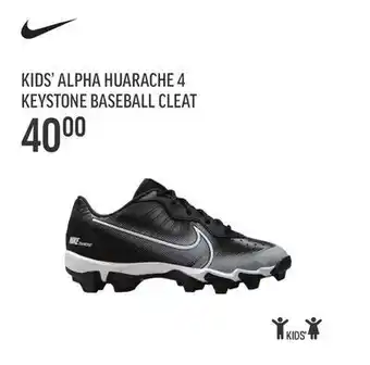 Sport Chek Nike kids' alpha huarache 4 keystone baseball cleat offer