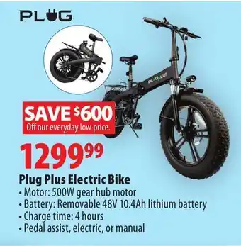 London Drugs Plug plus electric bike offer