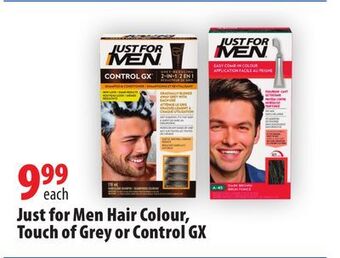 London Drugs Just for men hair colour, touch of grey or control gx offer