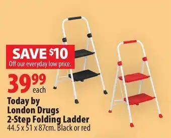 London Drugs Today by london drugs 2-step folding ladder offer