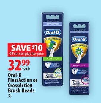 London Drugs Oral-b flossaction or crossaction brush heads offer