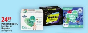 Pampers diapers, easy ups or ninjamas