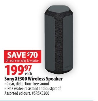 London Drugs Sony xe300 wireless speaker offer