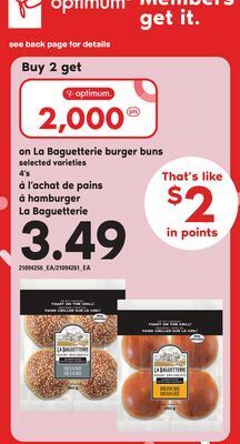 Independent City Market Hamburger la baguetterie, 4's offer