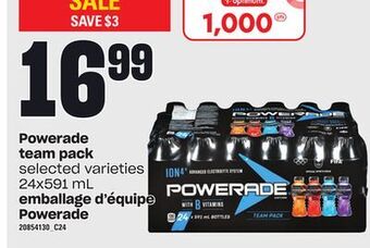 Independent City Market Emballage d'équipe powerade, 24x591 ml offer