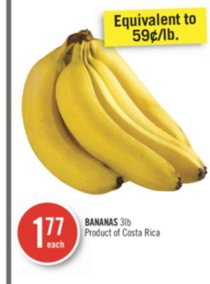 Shoppers Drug Mart Bananas offer