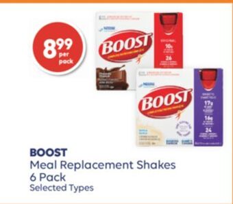 Wellwise by Shoppers Boost meal replacement shakes 6 pack offer