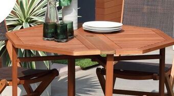 JYSK Portland fsc® eucalyptus frame table with gateleg option offer