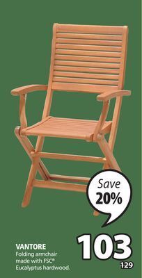 JYSK Vantore folding armchair offer