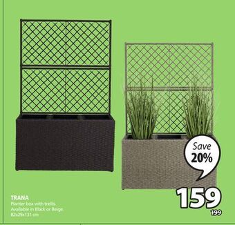 JYSK Trana planter box with trellis offer