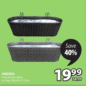 JYSK Andora oval planter offer